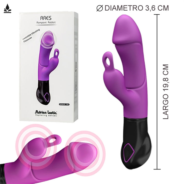 Vibrador 2 motores y estimulador de clÃtoris