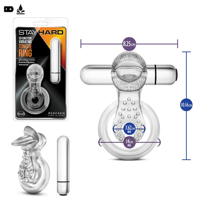 Anillo para retrasar la eyaculación con potente vibrador