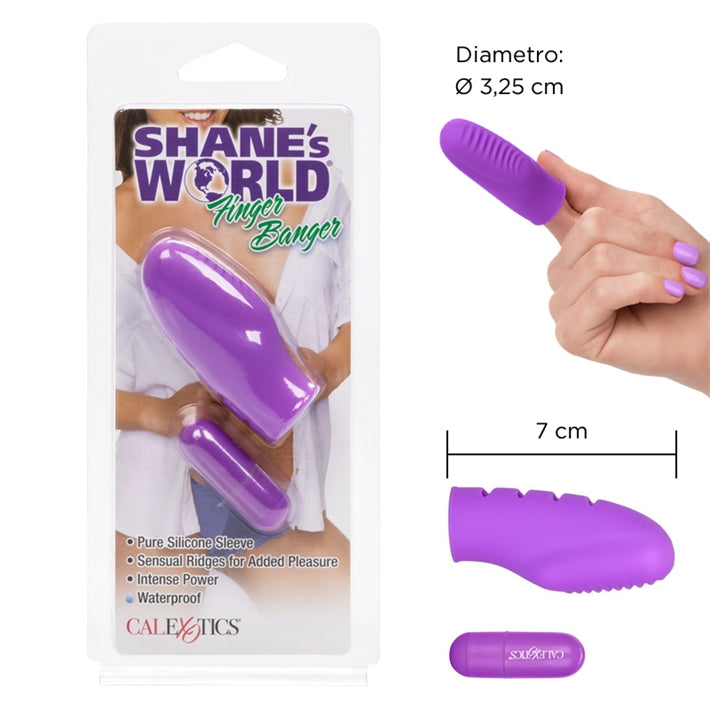 Vibrador estimulador vaginal para dedo