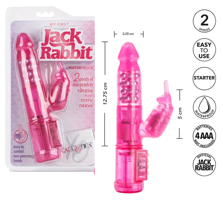 Jack rabbit vibrador rotativo con estimulador de clitoris