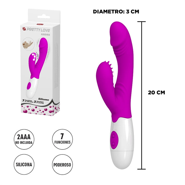 Estimulador de punto G con vibrador especial para clÃtoris