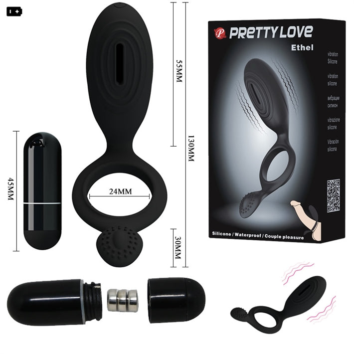 Anillo vibrador para estimulación clitorial