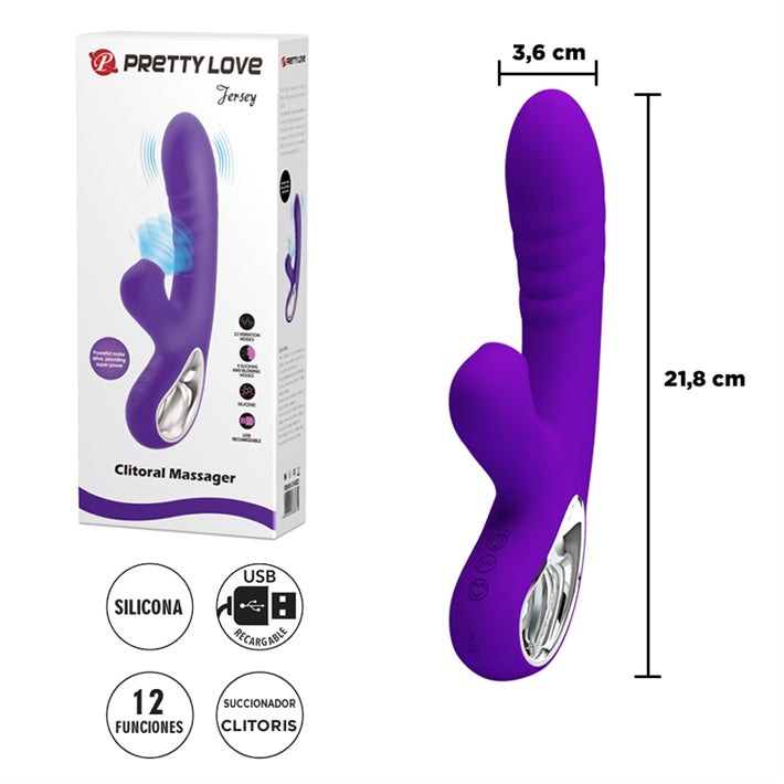 Estimulador de punto G con succionador de clÃtoris y carga USB
