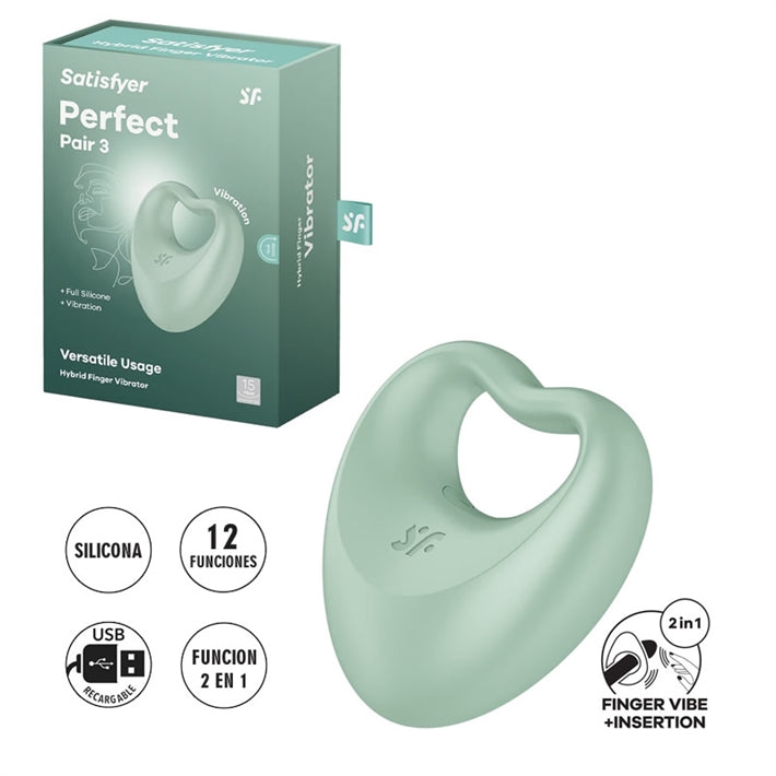 Estimulado multi función Perfect Pair 3 con carga USB