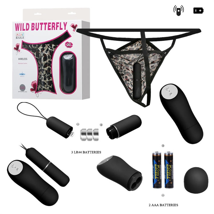 Tanga con vibrador y control inalámbrico